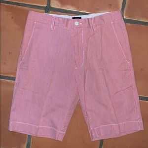 Men’s Jack Spade Cotton Red & White Striped Shorts